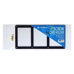 35pt Triple Screwdown Card Holder Black Border Recessed TCG Sports Display Case