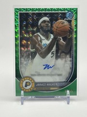 Jarace Walker 2025-26 Bowman Chrome Green Geometric Auto /99 SP Indiana Pacers