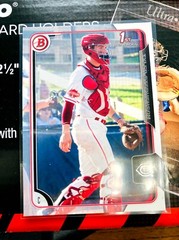 2015 Bowman #13 Tyler Stephenson 1st Bowman Cincinnati Reds Baseball Card V310
