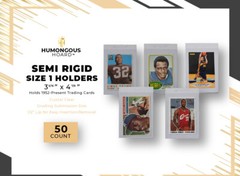 (200) Humongous Hoard Semi Rigid Size 1 Grading Submission 3 5/16 x 4 7/8″