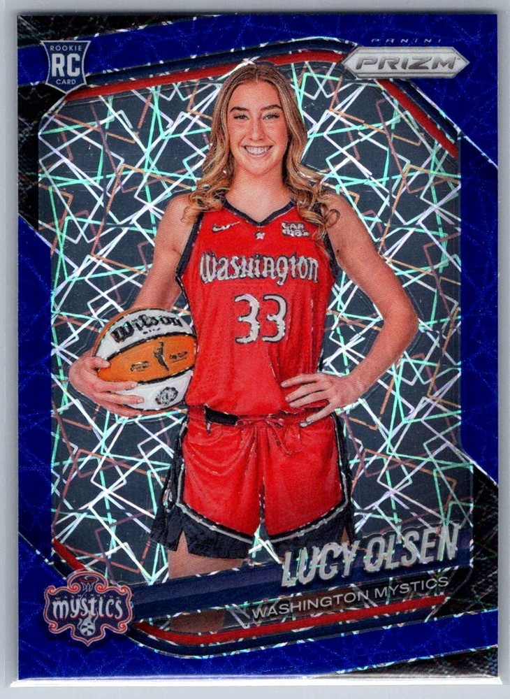 2025 Panini Prizm WNBA Lucy Olsen Blue Velocity Prizms #145
