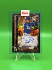 2025 Topps Gilded Collection Blue Gold Hyeseong Kim RC Auto /50 Dodgers Rookie