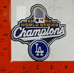LA Dodgers 2025 World Series Champions Patch – Iron-On Badge