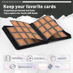 Toploader Binder Holds 288 Toploaders 9 Pocket Top Loader Binders for 3 x 4»