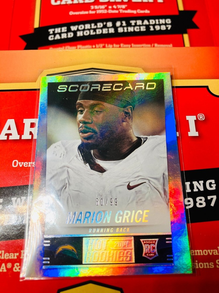 2014 Score Hot Rookies Scorecard #/99 Marion Grice RC Chargers #404 V310