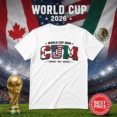 Funny WC 2026 Canada USA Mexico CUM Acronym Shirt Size S-5XL