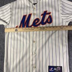 New York Mets Majestic David Wright #5 Mens Jersey Pinstripes