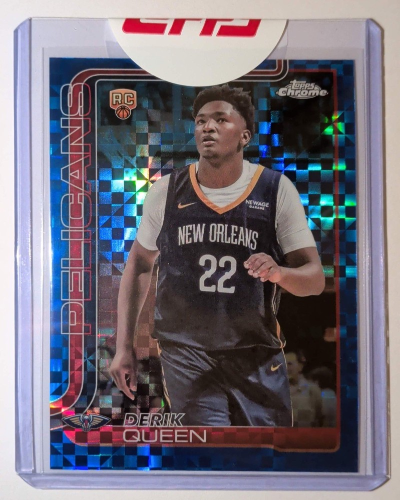 2025-26 Topps Chrome — DERIK QUEEN #263 Blue X-Fractor (RC) — Sealed
