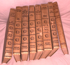 Set of 7 1950s The Big League Baseball Library plus 1948 The Three-Two Pitch