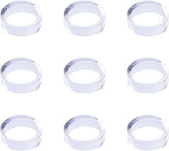 9 Pcs Acrylic Clear Small round Display Stands for Balls and Marbles (Large)