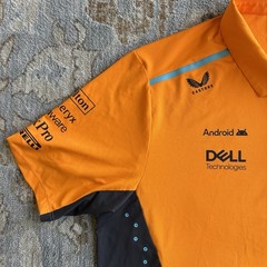 McLaren Formula 1 Team Shirt Mens 3XL Orange Castore Racing Polo F1 Uniform Top