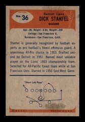1955 Bowman #36 Dick Stanfel RC EXMT X3325603
