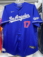 sNWT Shohei Ohtani Dodgers Men’s XL Blue Away Jersey Stitched #17
