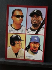 2009 Upper Deck Goudey — 4-In-1 Ken Griffey Jr, Alex Rodriguez, Jim Thome #35-86