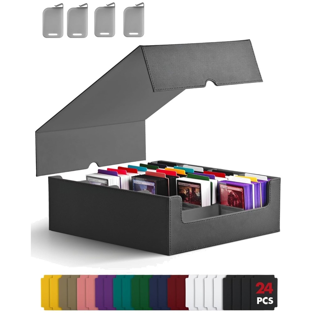 Modern Design Card Storage Box with Magnetic Closure