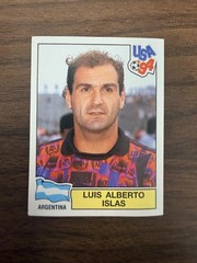 1994 Panini Sticker USA World Cup Argentina LUIS ALBERTO ISLAS #263 Black Back