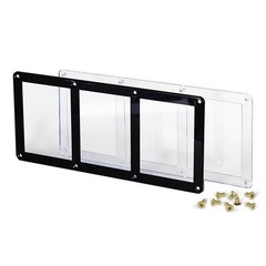 35pt Triple Screwdown Card Holder Black Border Recessed TCG Sports Display Case
