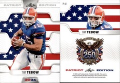 2026 LEAF 250TH ANNIVERSARY PATRIOT EDITION TIM TEBOW P-61 FOOTBALL