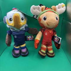 FIFA World Cup 2026 Mascot 8” Plush Lot (2) Canada Maple USA Clutch Jazwares NWT
