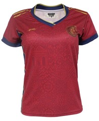 Spain Women’s Soccer Jersey Red Fan Shirt España Football National Team Top