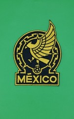 Seleccion Mexicana Gold Futbol Mexico Soccer Embroidered Iron-on Patch — 3.75″