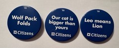 2025 PENN STATE CITIZENS BANK COMPLETE FOOTBALL REGULAR SEASON BUTTON SET OF 12