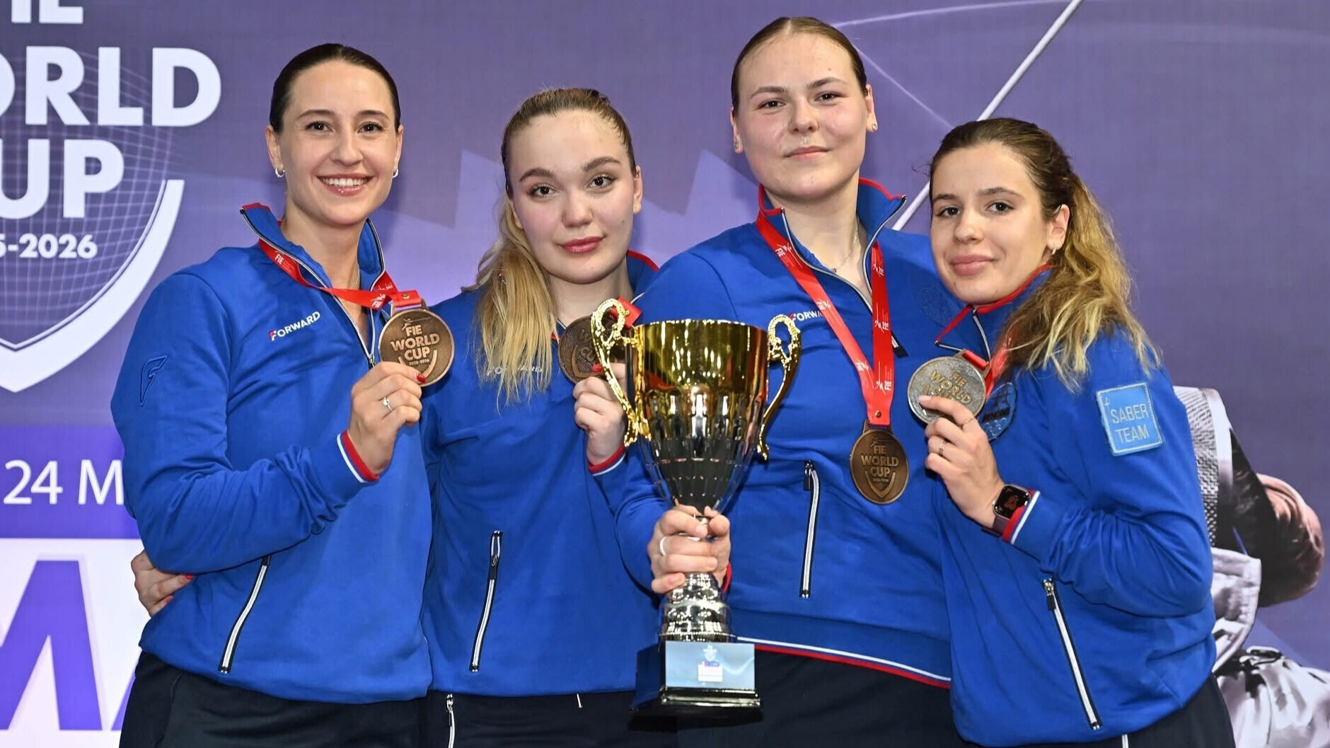 Российские саблистки выиграли командные соревнования на этапе Кубка мира в Перу